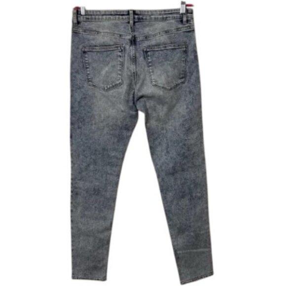 H&M grey acid wash skinny jeans size 10 - Picture 2 of 3